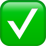 Green checkmark button