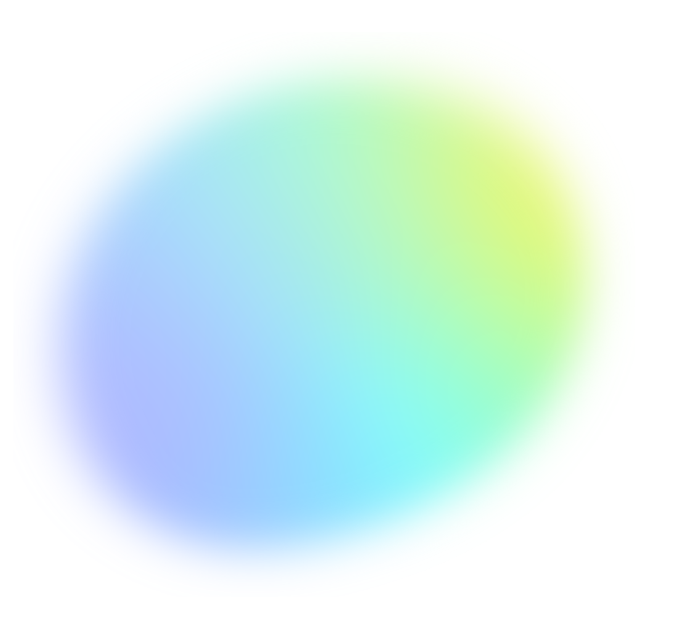 Homepage gradient orb background.
