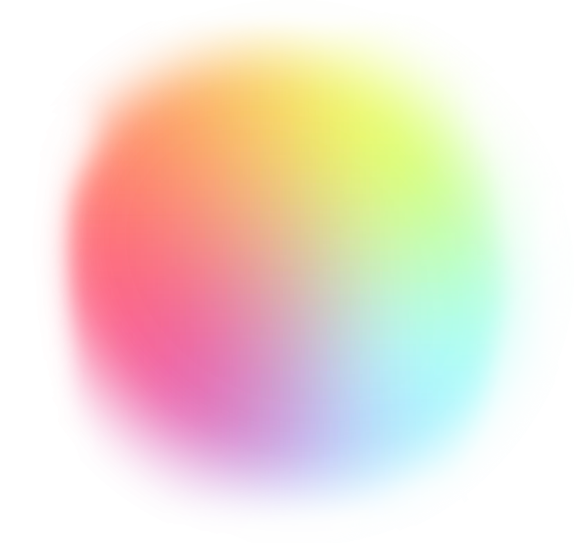 Rainbow gradient orb