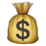 Gold money bag with dollar sign: Secure your financial future.